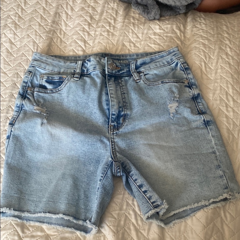 Light Blue Denim Women's Shorts